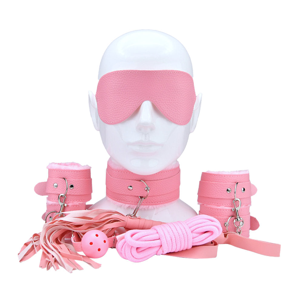 Bound to Play  Beginner's Bondage Kit Pink 8 Piece