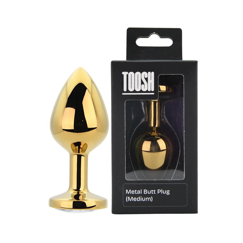 Toosh Gold Metal Butt Plug Medium Main image