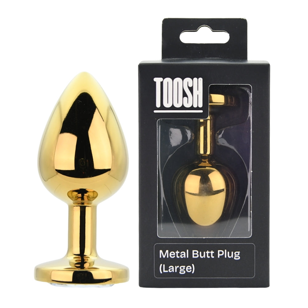 Toosh Gold Metal Butt Plug Large Main image