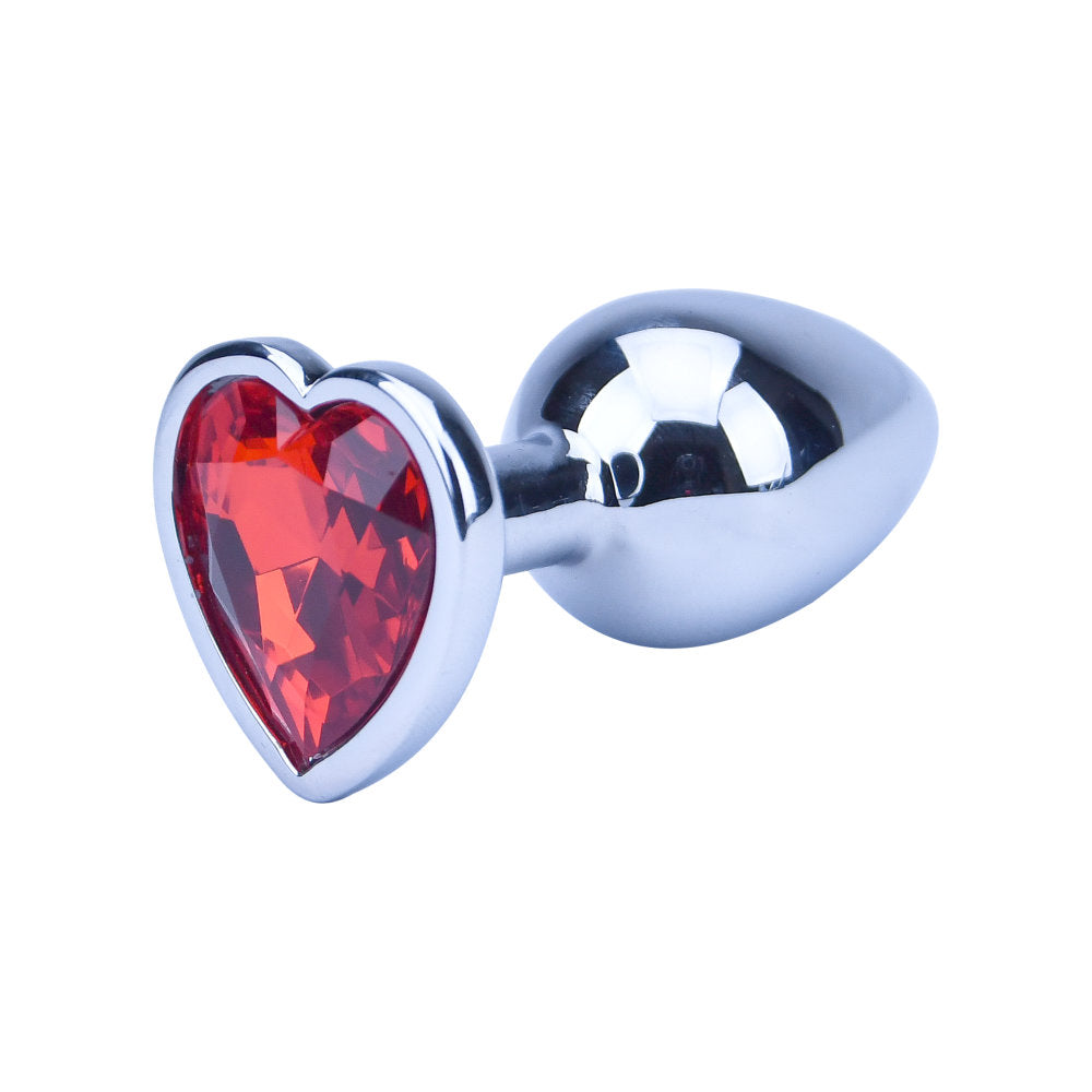 Precious Metals Heart Shaped Butt Plug Silver Main image