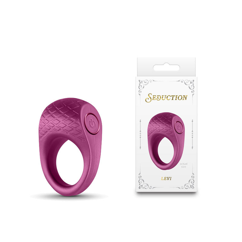 NS Novelties Seduction Levi USB Rechargeable Vibrating Cock Ring NS Novelties Main image