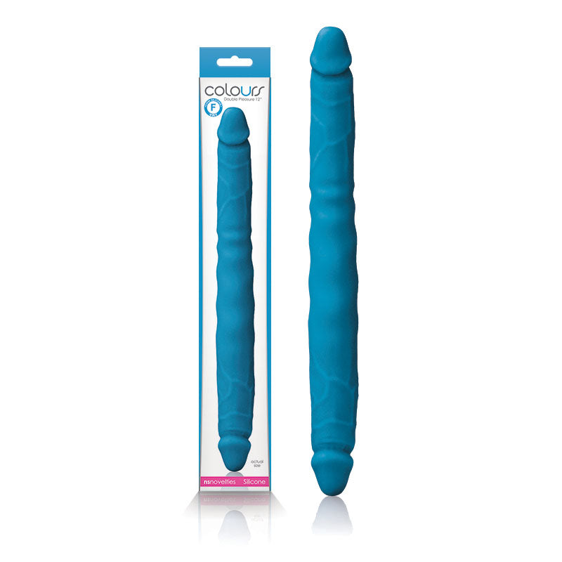 NS Novelties Colours Double Pleasures Double Dong 30.5cm Blue NS Novelties Main image