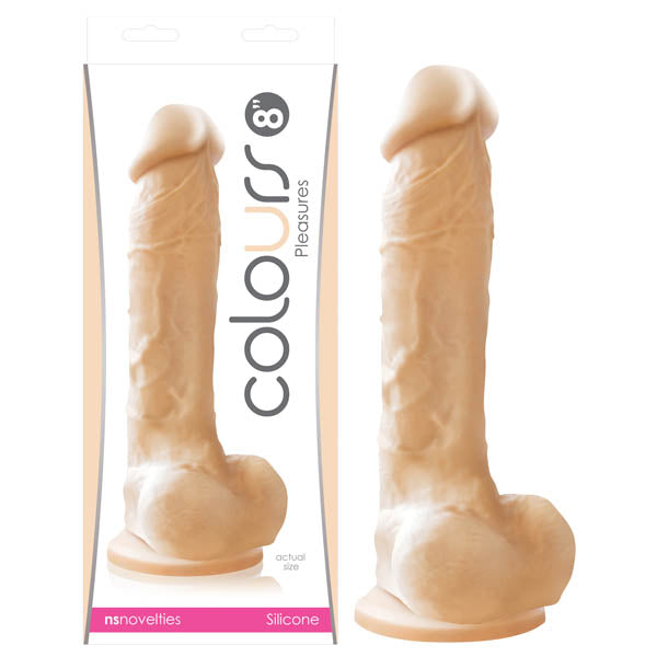 NS Novelties Colours Pleasures Dong 8 Inch Flesh NS Novelties