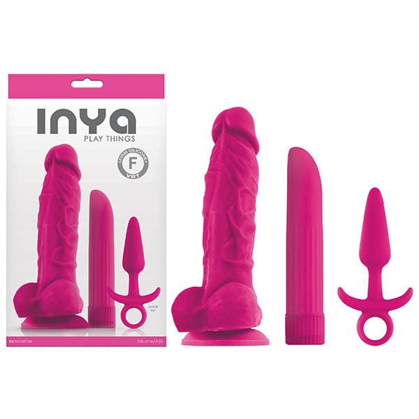 NS Novelties Inya Play Things Kit Set Of 3 Pink NS Novelties Main image