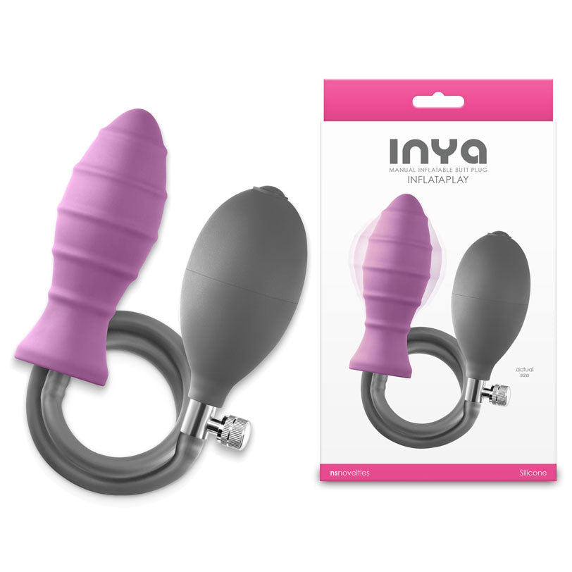 NS Novelties INYA InflataPlay Inflatable Butt Plug 10.5cm Pink NS Novelties