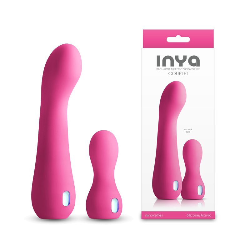 NS Novelties INYA Couplet USB Rechargeable Vibrators Set of 2 Sizes NS Novelties