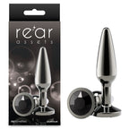 NS Novelties Rear Assets Tapered Medium Butt Plug Gunmetal NS Novelties