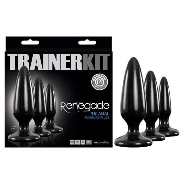 NS Novelties Renegade Pleasure Plug Trainer Kit Butt Plugs Set Of 3 Sizes NS Novelties Main image