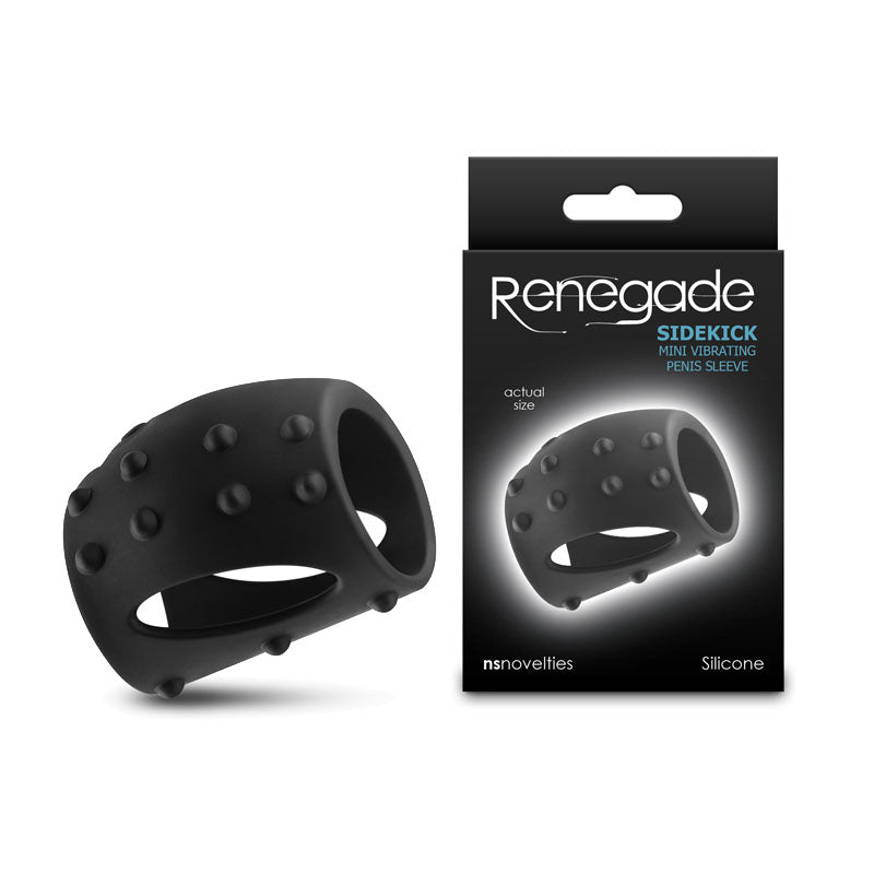 NS Novelties Renegade Sidekick USB Rechargeable Vibrating Penis Cage Black NS Novelties