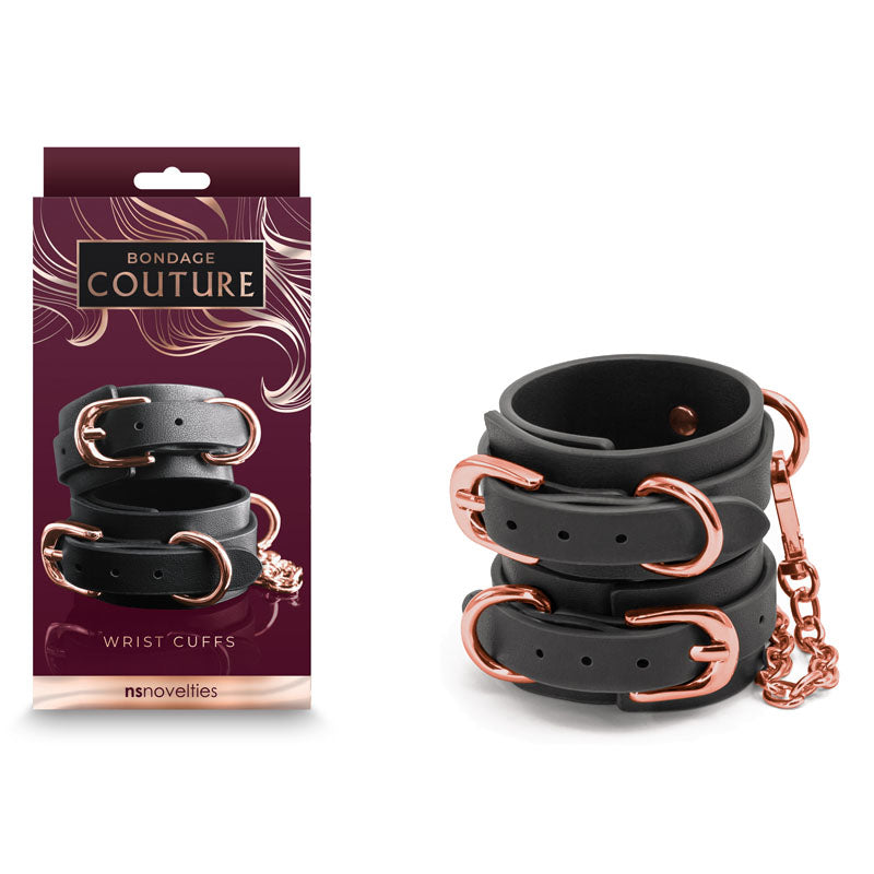 Bondage Couture Wrist Cuffs Restraints NS Novelties Main image