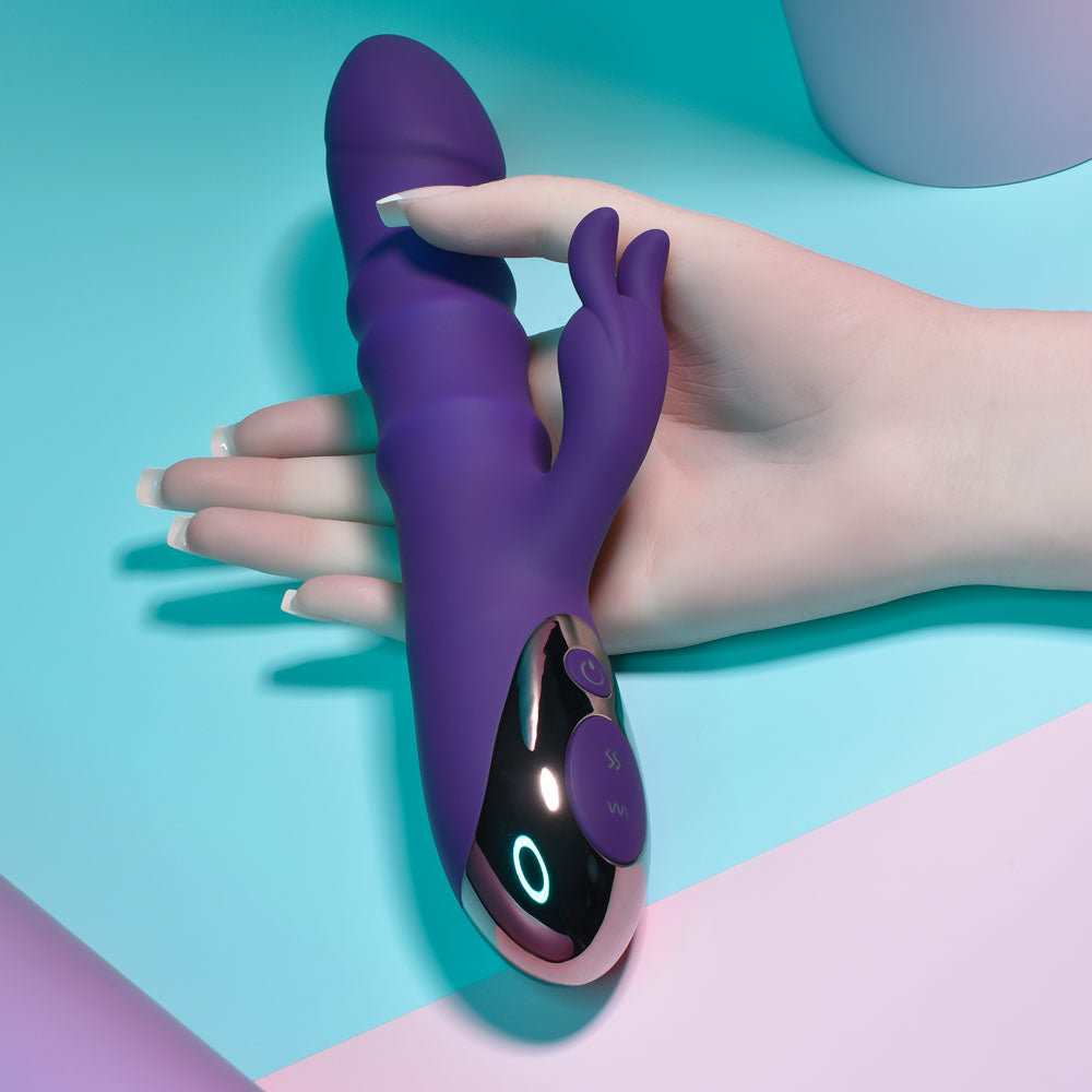 Playboy Pleasure HOP TO IT USB Rechargeable Rabbit Vibrator 23.5cm Playboy Pleasure