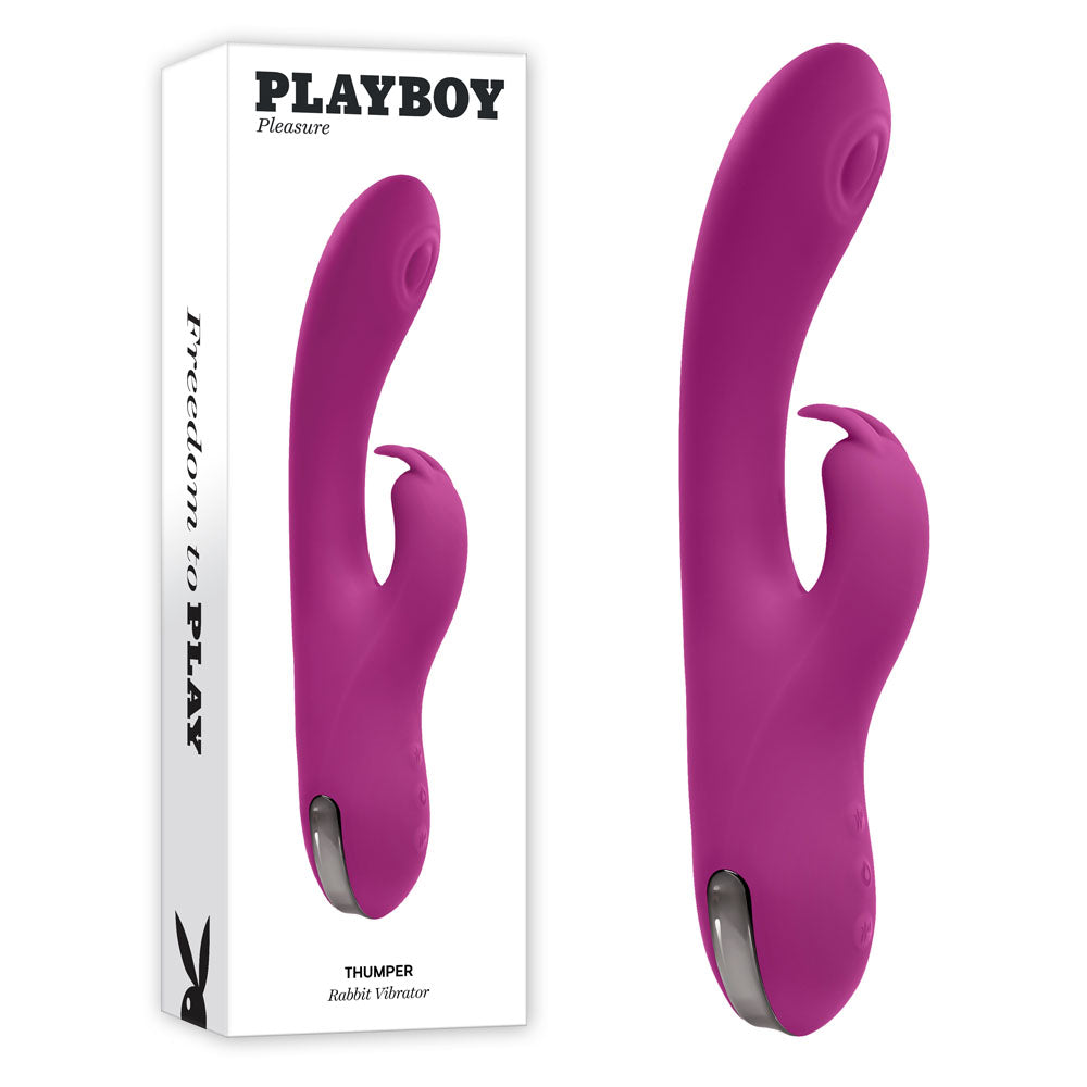 Playboy Pleasure THUMPER USB Rechargeable Rabbit Vibrator 21.9cm Playboy Pleasure Main image