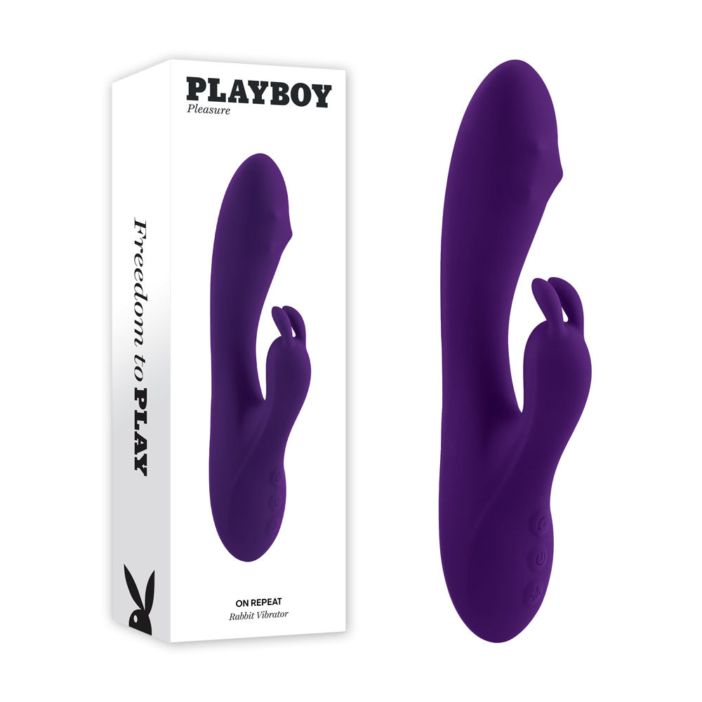 Playboy Pleasure ON REPEAT USB Rechargeable Rabbit Vibrator 19.7cm Playboy Pleasure Main image
