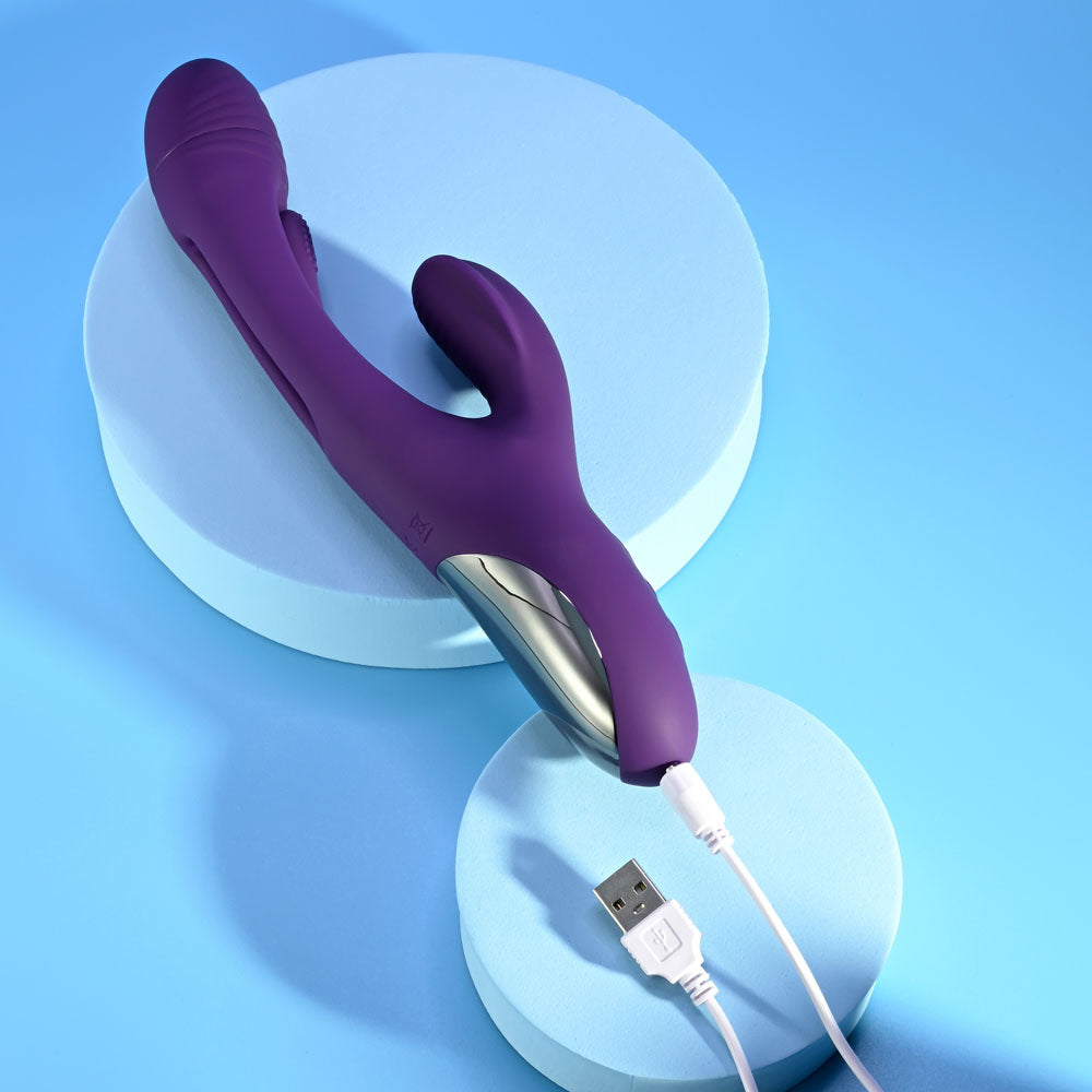 Playboy Pleasure THE THRILL USB Rechargeable Rabbit Vibrator 24.4cm Playboy Pleasure