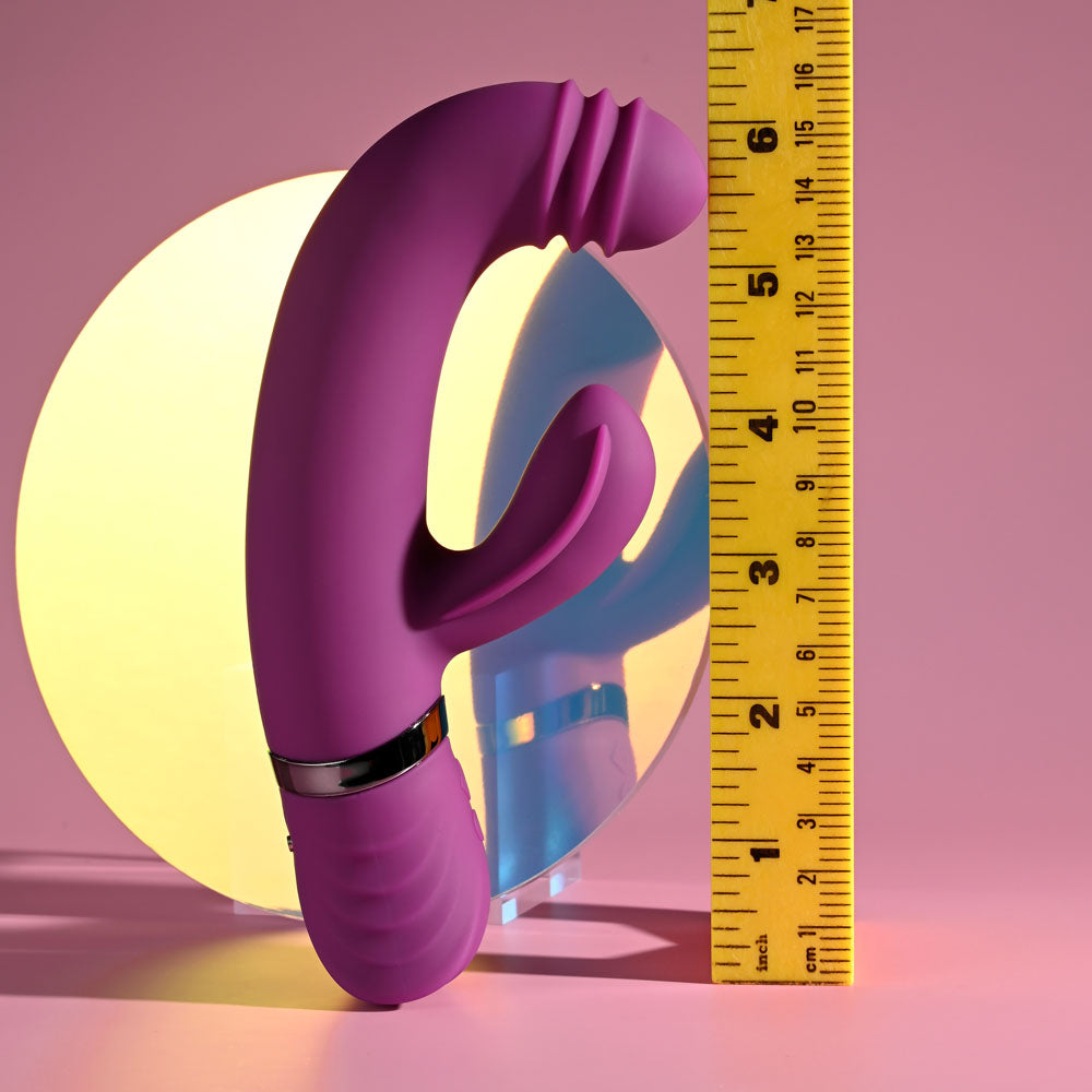 Playboy Pleasure TAP THAT USB Rechargebale Rabbit Vibrator 16.5cm Playboy Pleasure