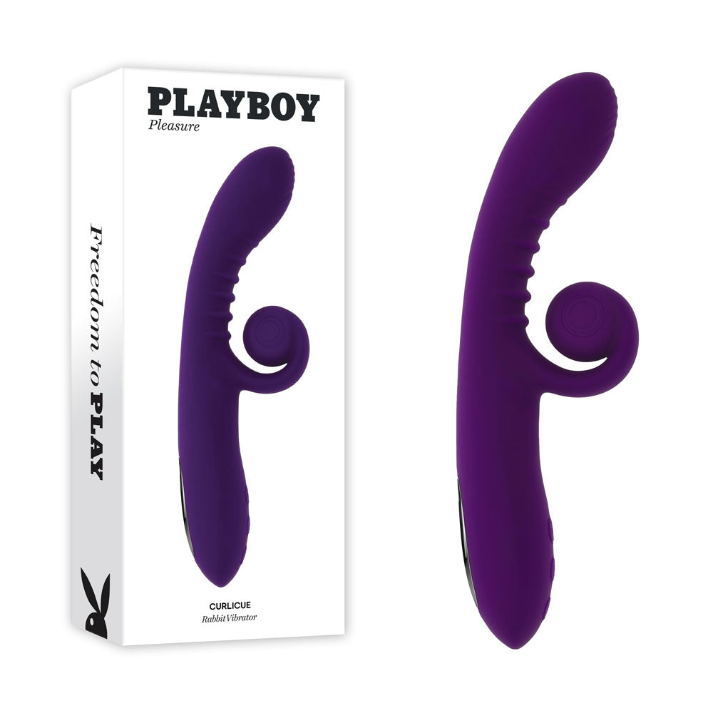 Playboy CURLICUE USB Rechargeable Rabbit Vibrator Playboy Pleasure Main image