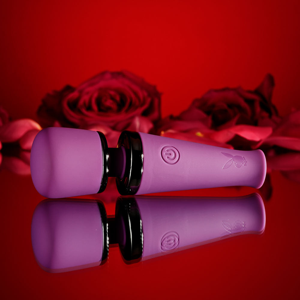 Playboy Pleasure MIC DROPUSB Rechargeable Vibrating Mini Massage Wand Playboy Pleasure