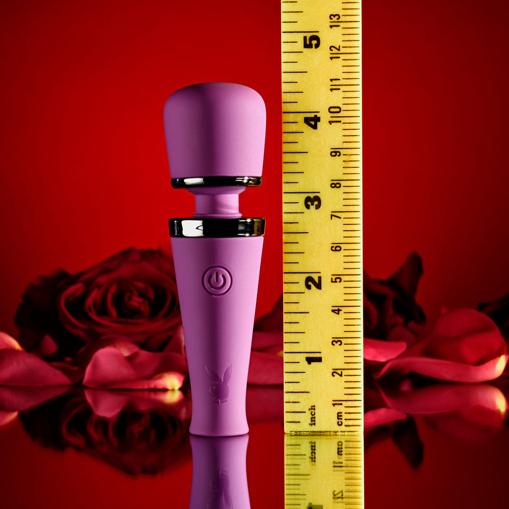 Playboy Pleasure MIC DROPUSB Rechargeable Vibrating Mini Massage Wand Playboy Pleasure