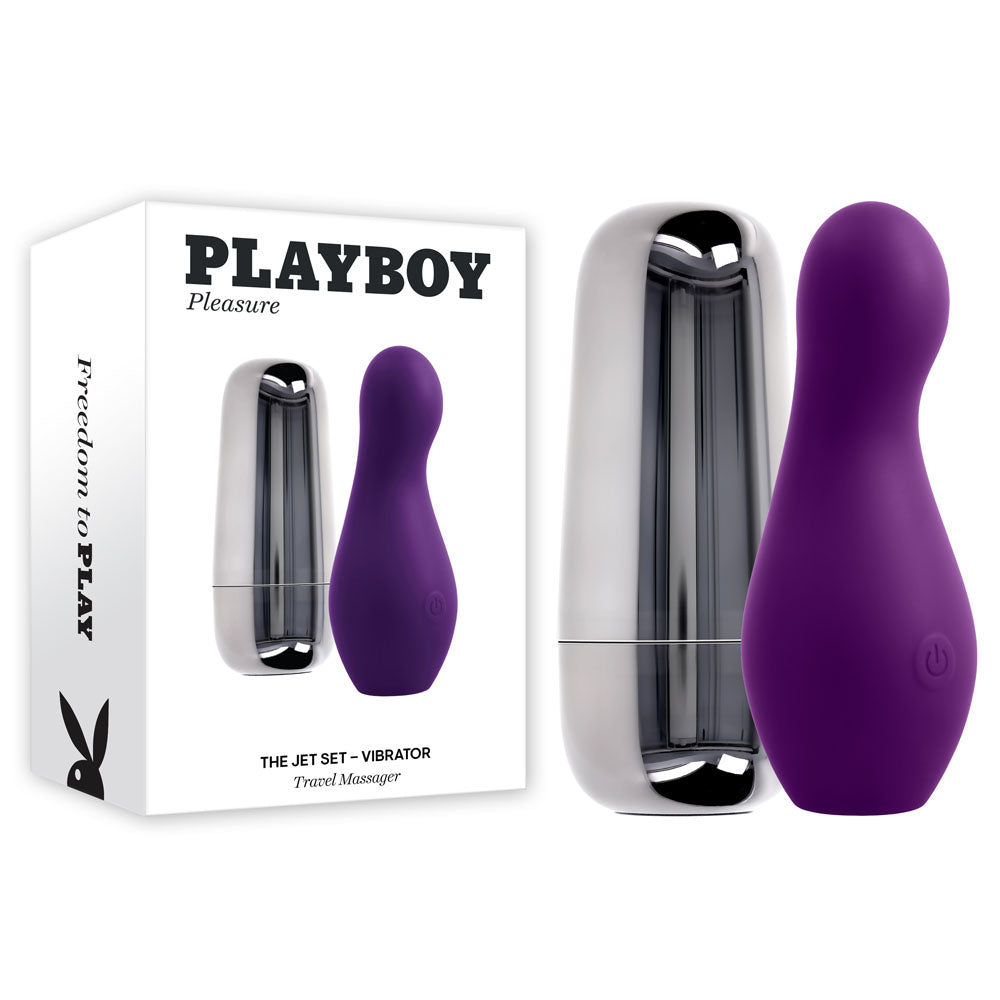 Playboy Pleasure THE JET SET Vibrator With Self Charging Case Playboy Pleasure Main image