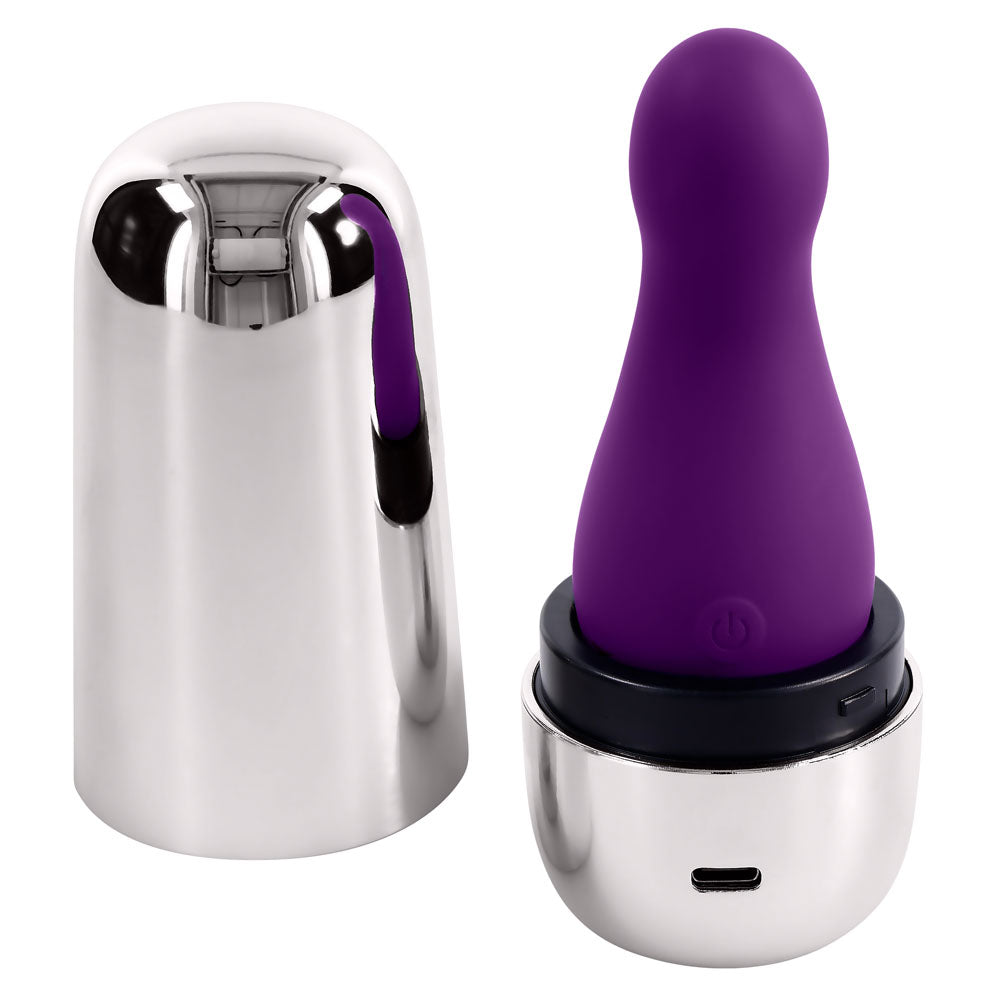 Playboy Pleasure THE JET SET Vibrator With Self Charging Case Playboy Pleasure
