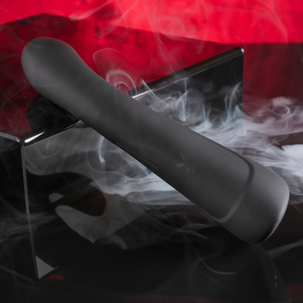Playboy Pleasure THATS THE SPOT USB Rechargeable Rabbit Vibrator With GSpot Tapper Playboy Pleasure
