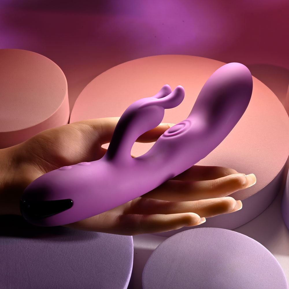 Playboy Pleasure BUSY BUNNY USB Rechargeable Rabbit Vibrator With Tapping Shaft Playboy Pleasure