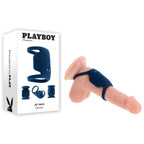 Playboy Pleasure JET PACK Dark Blue USB Rechargeable Vibrating Penis Harness Playboy Pleasure