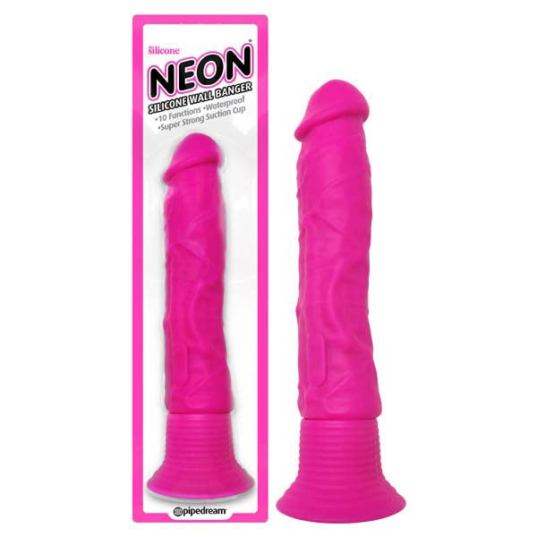 Pipedream Neon Silicone Wall Banger Vibrating Dong With Suction Cup Base 6 Inch Secondary image