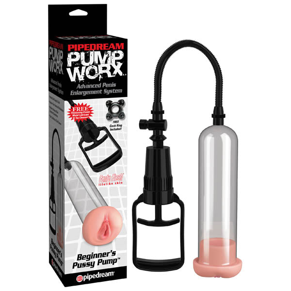 Pipedream Pump Worx Beginner's Pussy Pump With Vagina Sleeve Pipedream Main image