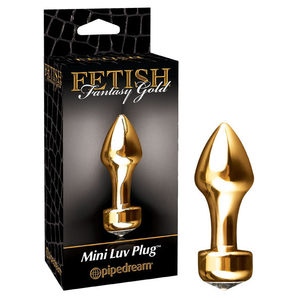 Pipedream Fetish Fantasy Gold Mini Luv Plug Butt Plug 3.25 Inch Pipedream Main image