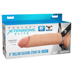 FX Elite 8'' Silicone Hollow Strap-On - Flesh - Flesh 20 cm Hollow Strap-On Pipedream