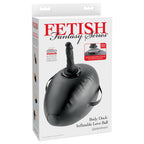 Pipedream Fetish Fantasy Series Body Dock Inflatable Love Ball Inflatable Cushion With Black 15.2cm Dildo Pipedream