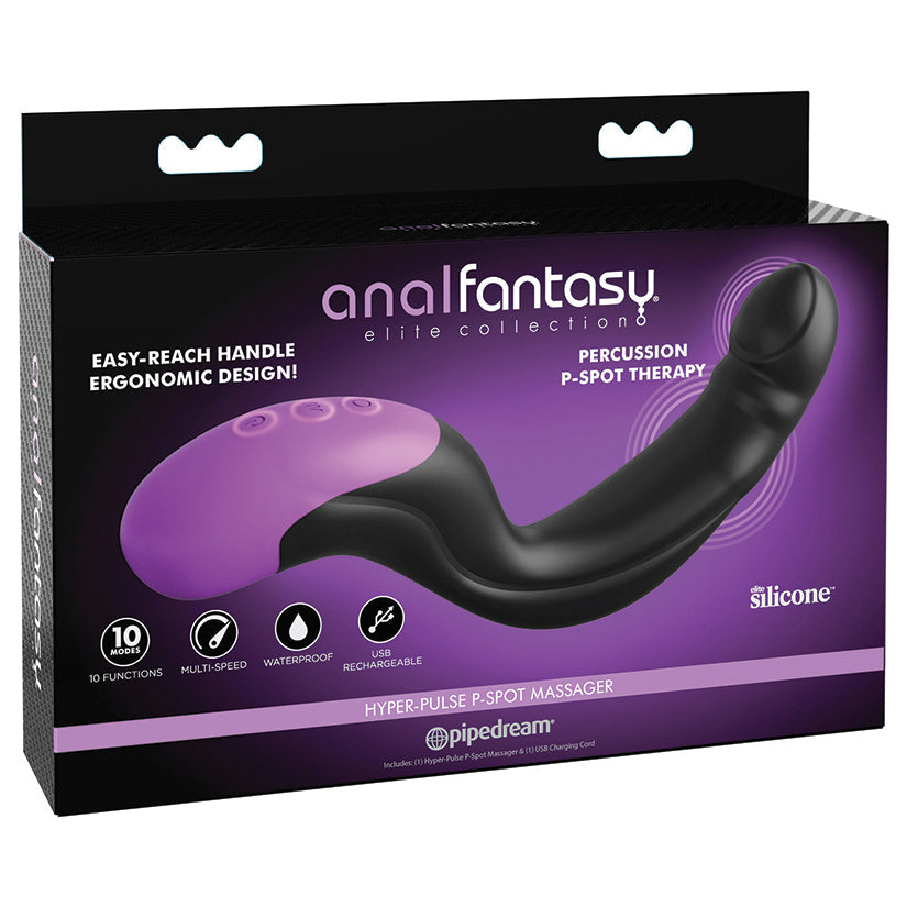 Pipedream Anal Fantasy Elite Hyper Pulse P Spot Massager Black