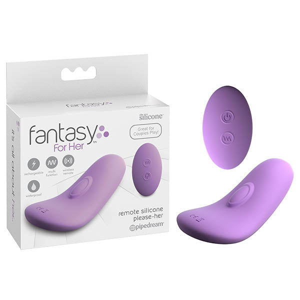 Pipedream Fantasy For Her Remote Silicone Please Her USB Rechargeable Stimulator With Wireless Remote Pipedream Main image