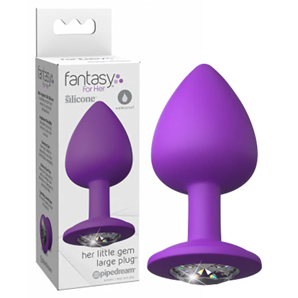 Pipedream Fantasy For Her Little Gem Large Butt Plug With Jewel Base 9.6cm Pipedream Main image