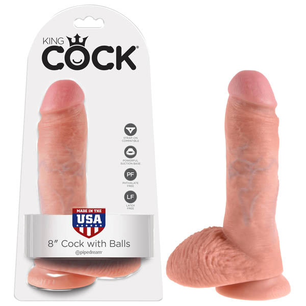 Pipedream King Cock Cock With Balls Dong 8 Inch Flesh Pipedream Main image
