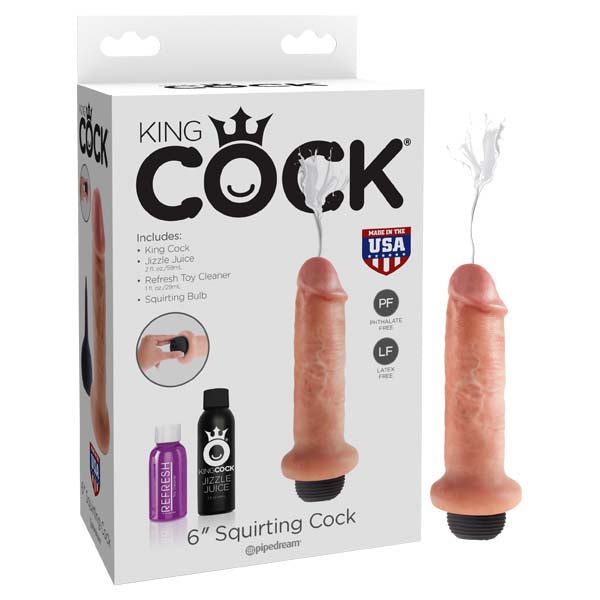 King Cock Squirting Cock Dong 6 Inch Flesh Pipedream Main image