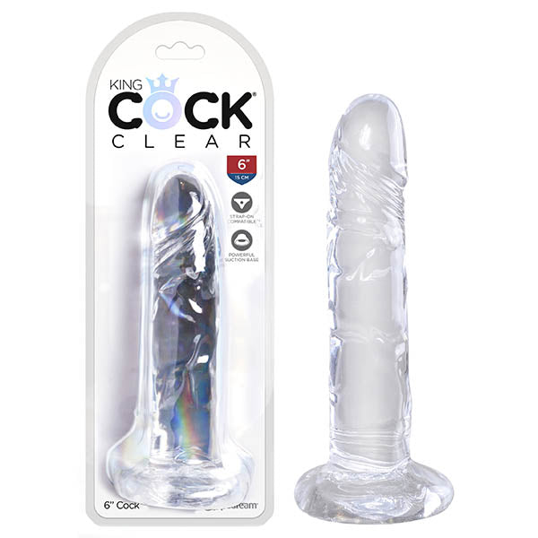 Pipedream King Cock Dong 6 Inch Clear Pipedream Main image