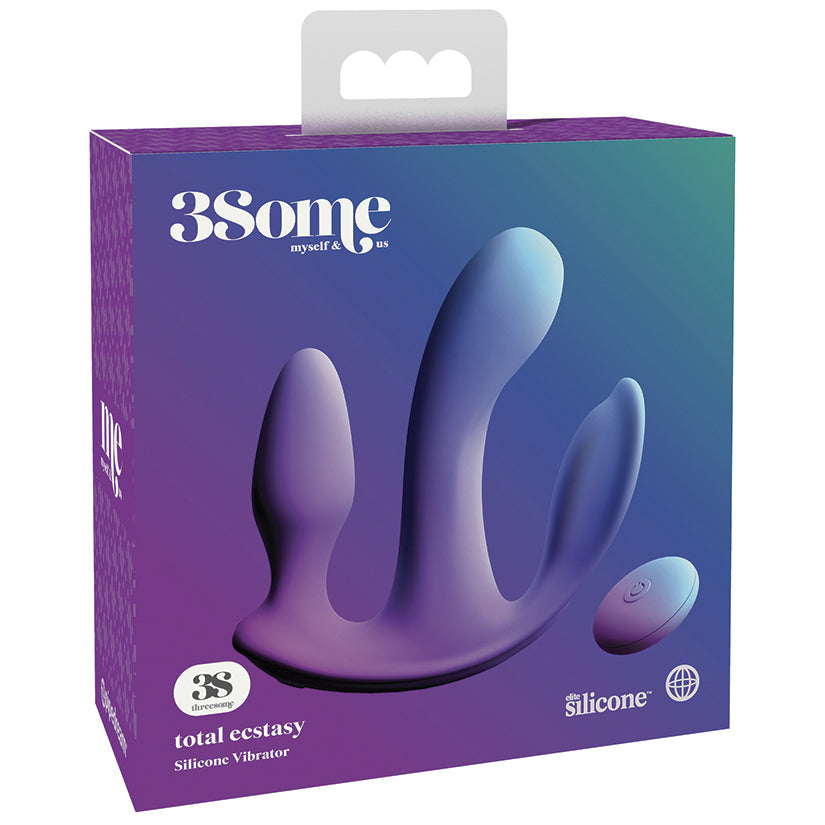 Pipedream 3Some Total Ecstasy Remote Controlled Vibrator With Butt Plug