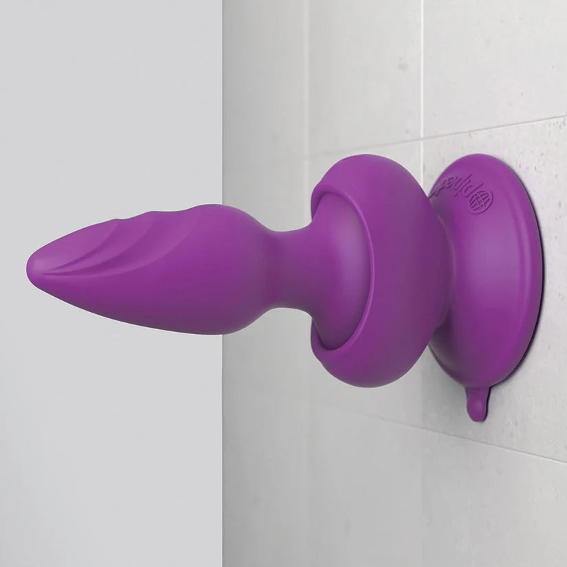 Pipedream 3Some Wall Banger Remote Controlled Vibrating Butt Plug Purple