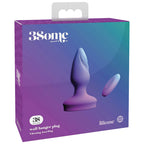 Pipedream 3Some Wall Banger Remote Controlled Vibrating Butt Plug Purple