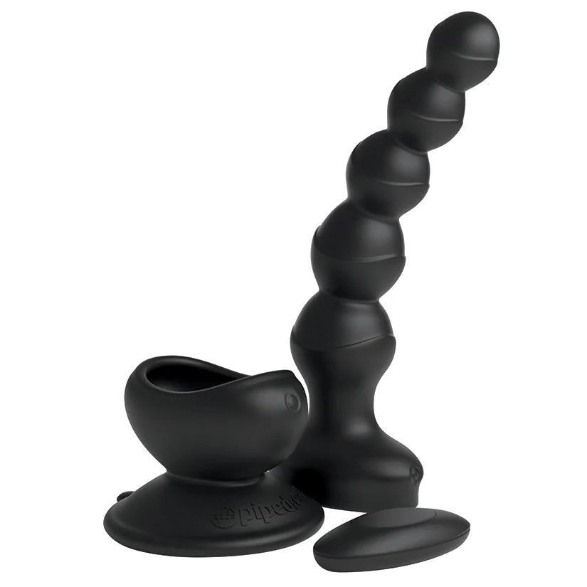 Pipedream 3Some Wall Banger Remote Controlled Vibrating Anal Beads Black Main image