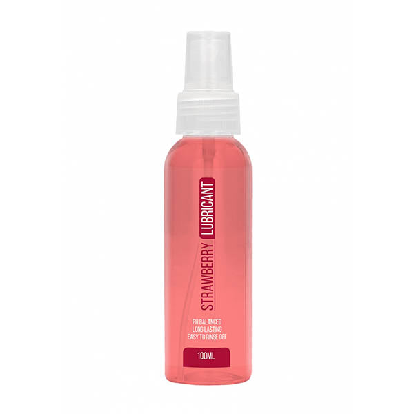 Shots Toys Pharmquests Strawberry Flavoured Water Based Lubricant 100ml Bottle Shots Toys Main image