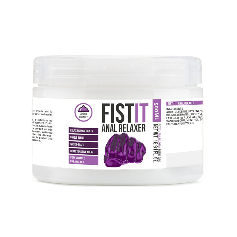 Shots Toys Pharmquests Fist It Anal Relaxer Water Based Relaxing Lubricant 500ml Tub Shots Toys Main image