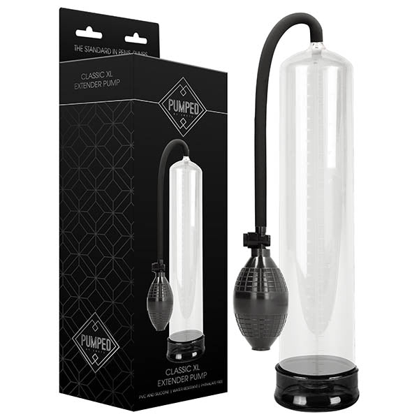 Shots Toys Pumped Classic Large Sized Penis Extender Pump XL Clear Shots Toys Main image