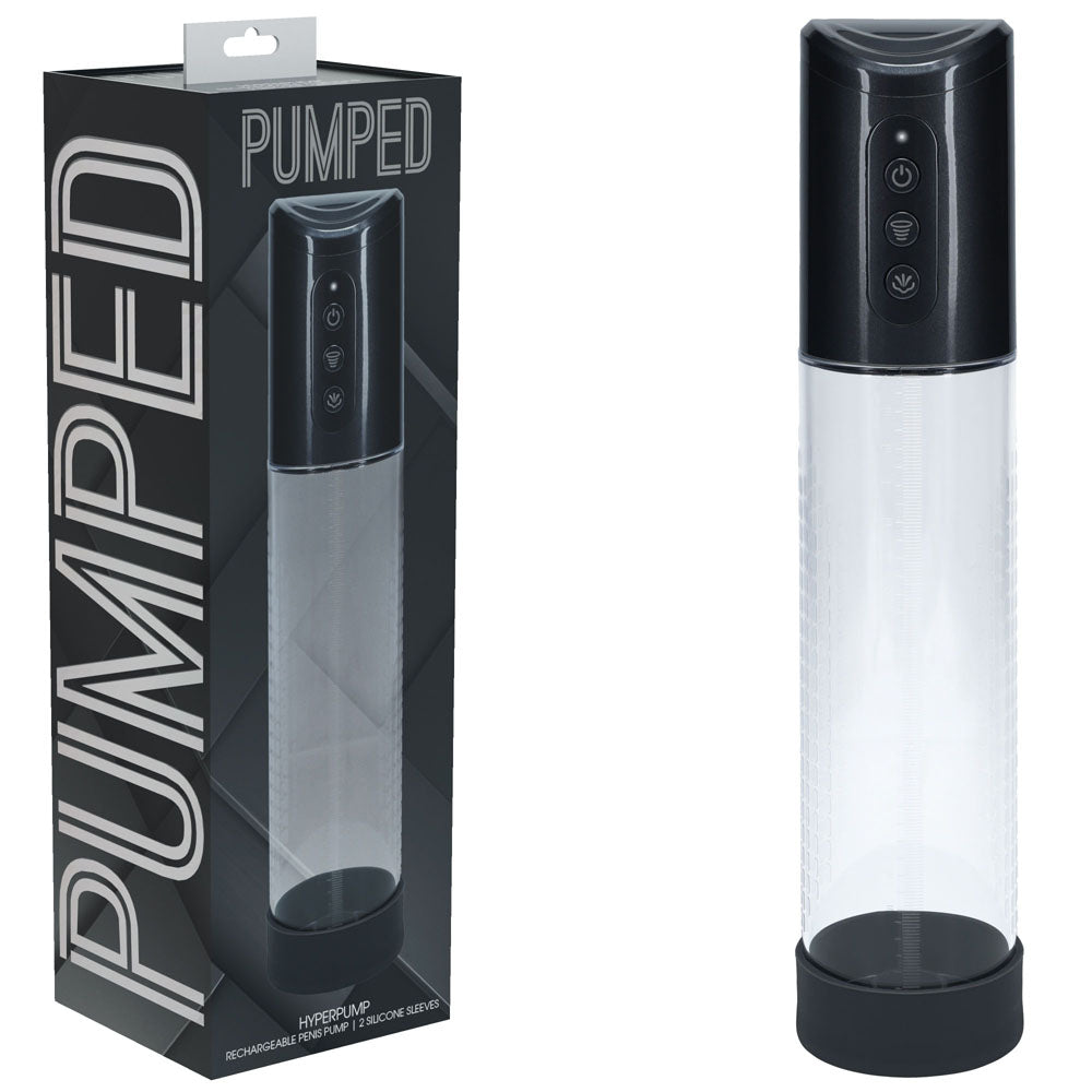 Shots Toys PUMPED Hyperpump USB Rechargeable Auto Penis Pump Shots Toys