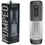 PUMPED Vortex Gunmetal USB Rechargeable Sucking Rotating & Thrusting Auto Masturbator Shots Toys
