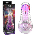 Pipedream PDX Elite ViewTube XXL Stroker With LED Lights Clear Pipedream