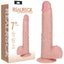 Shots Toys REALROCK Vibrating Cock With Balls USB Rechargeable Vibrating Dong 7 Inch Shots Toys