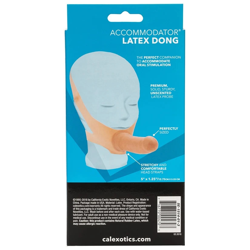 Cal Exotics Accommodator Latex Dong Flesh 5 Inch